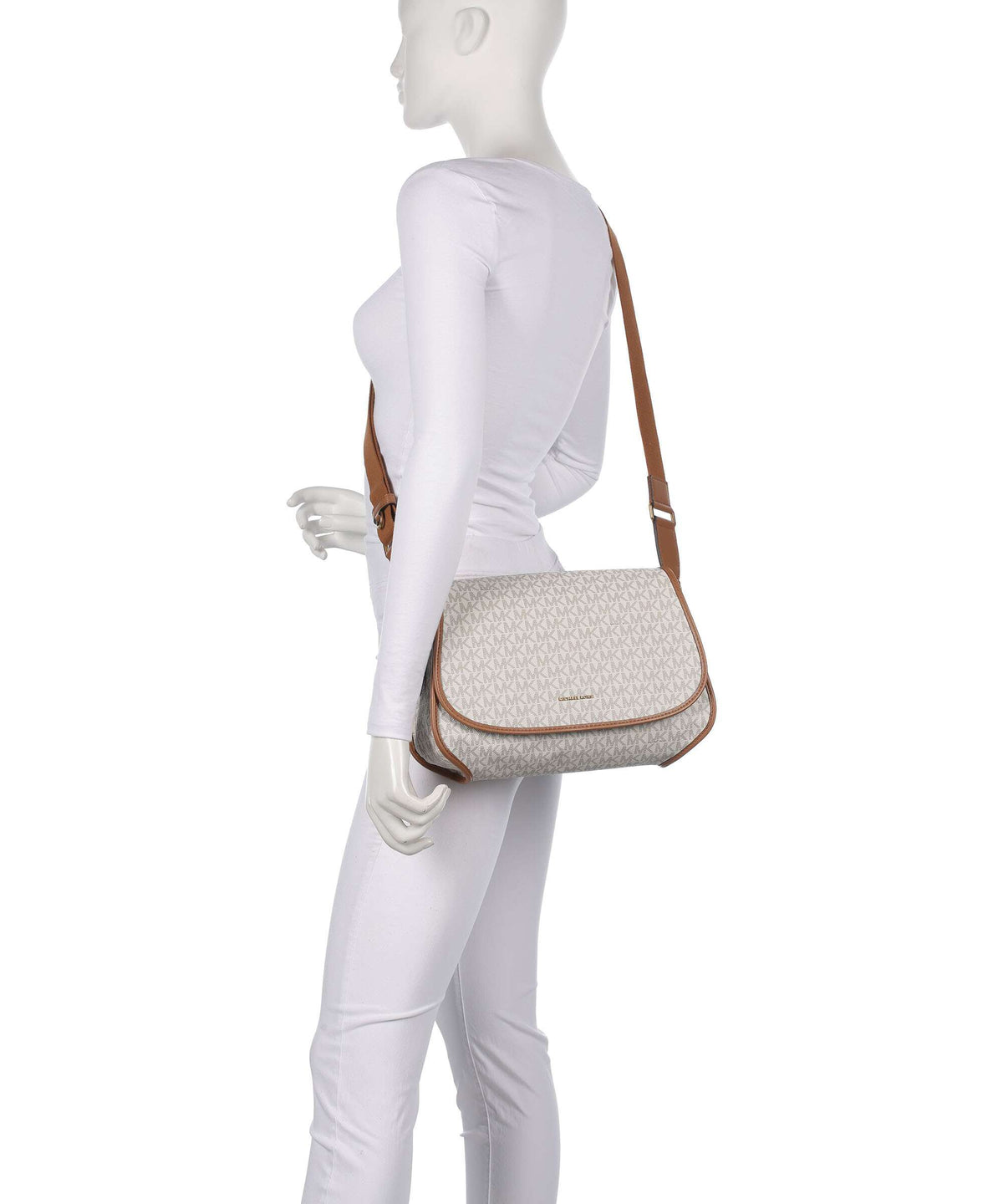 Michael Kors Holmes Medium Shoulder bag vanilla/acorn
