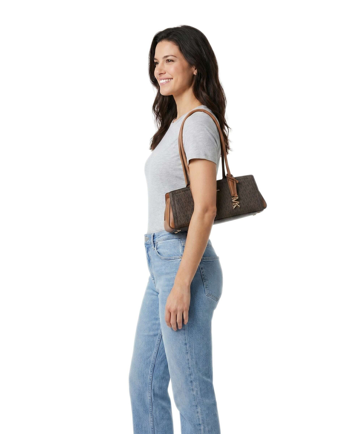 Michael Kors Laila Small Shoulder bag brown/acorn