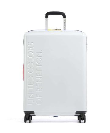 Delsey Paris x United Colors of Benetton United Kuffert med 4 hjul white