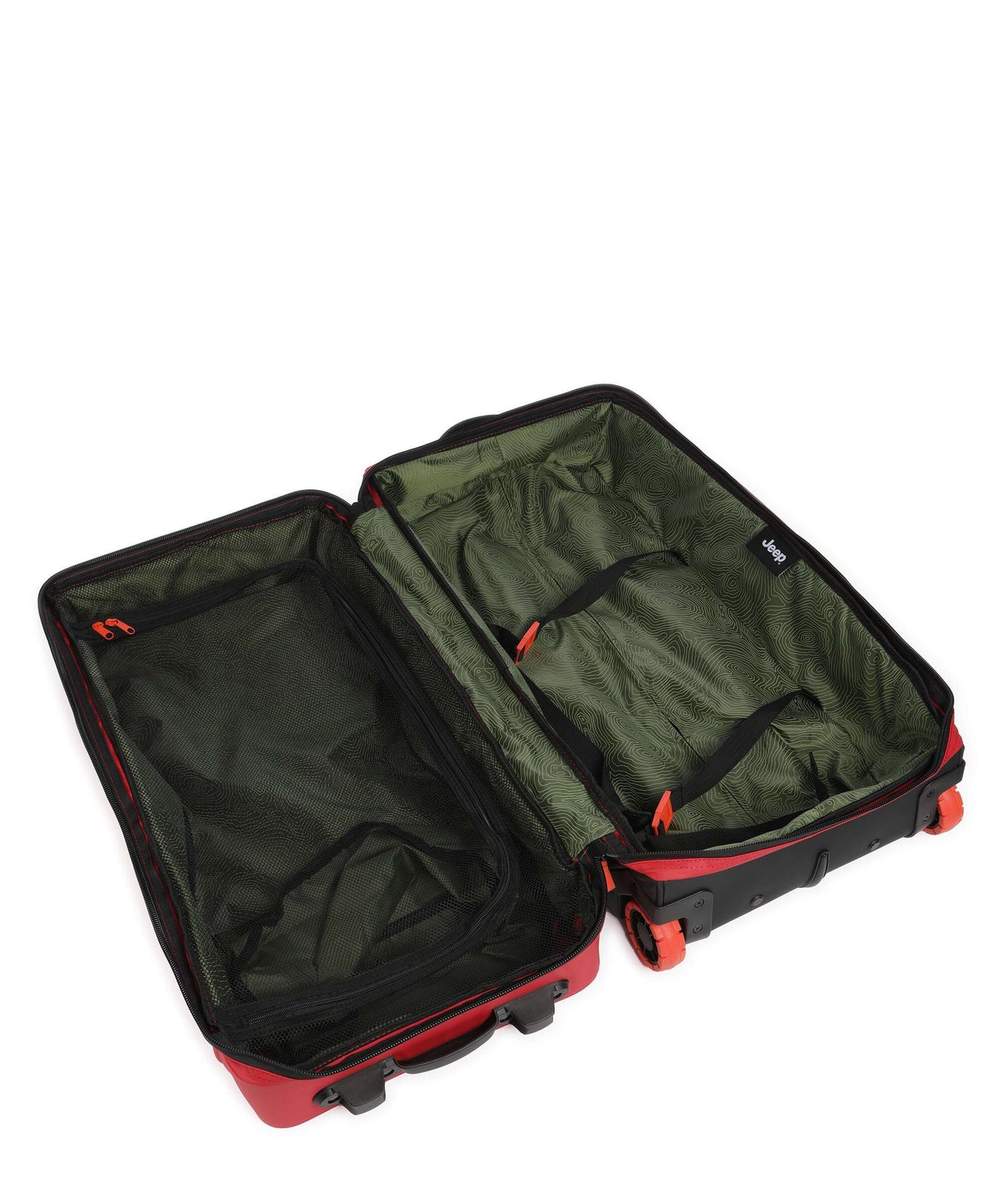 Jeep JS005A 73 Travel bag with wheels chili pepper red