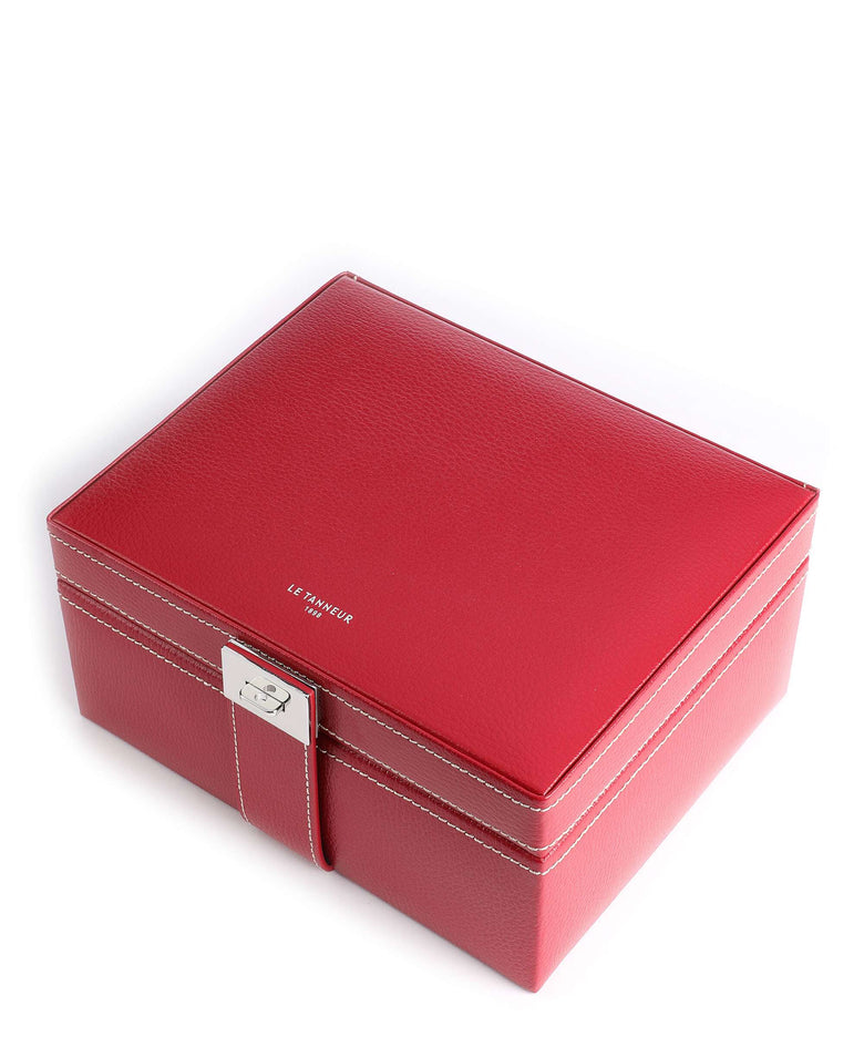 Le Tanneur Small Jewelry box grenat