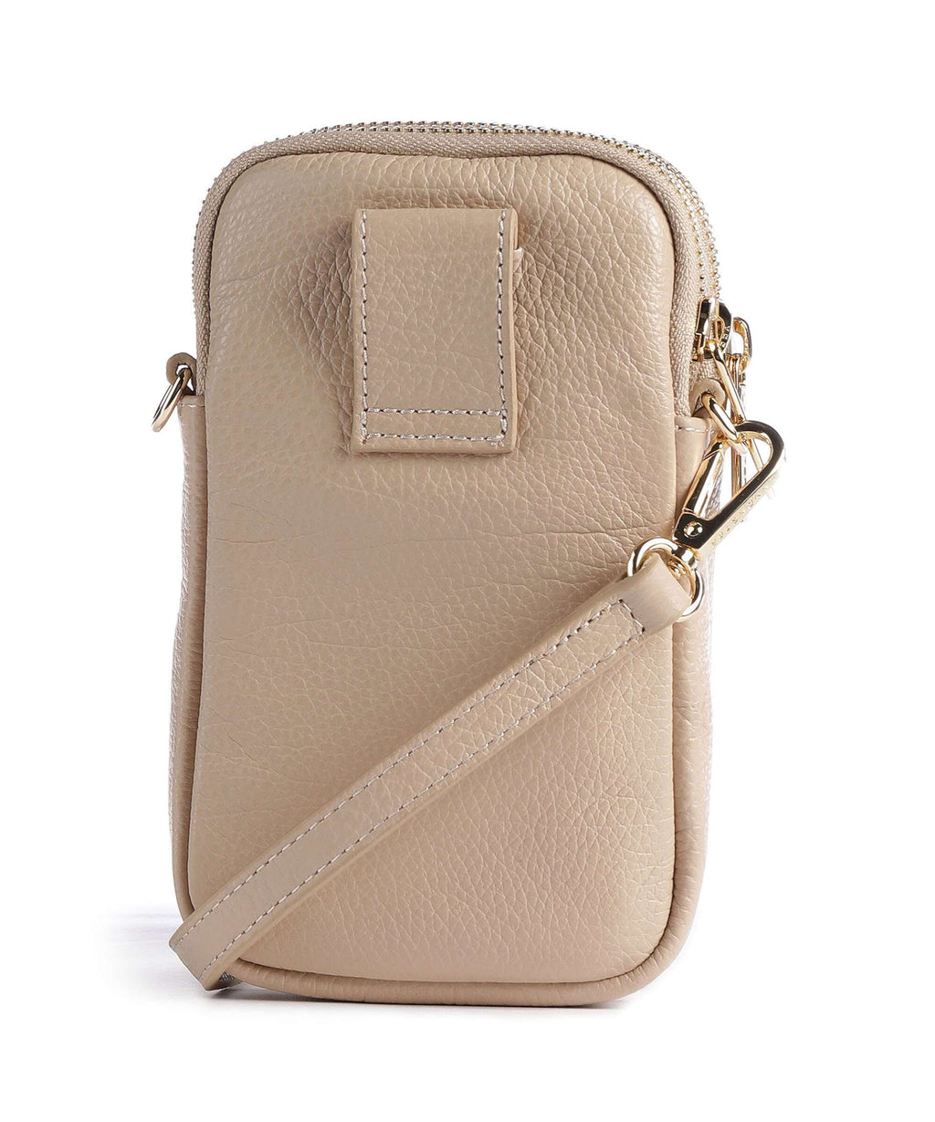 Lancaster Dune Phone bag beige foncé