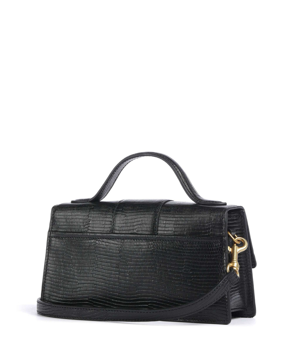 Lancaster Exotic Ily Crossbody bag noir/lézard