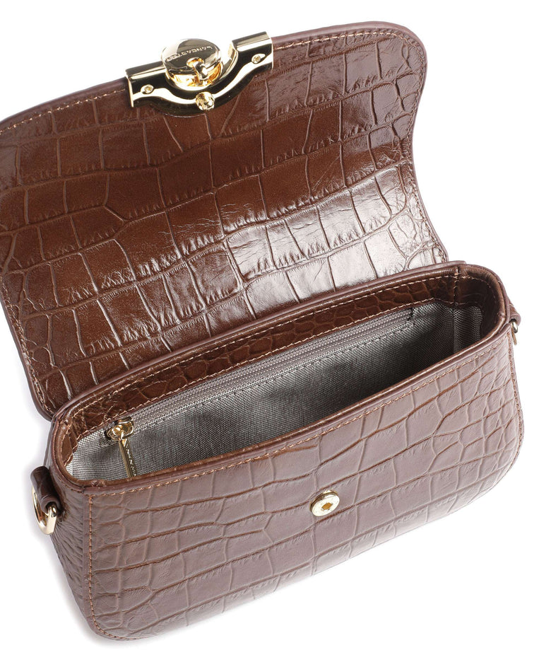 Lancaster Exotic Croco CN Crossbody bag vison