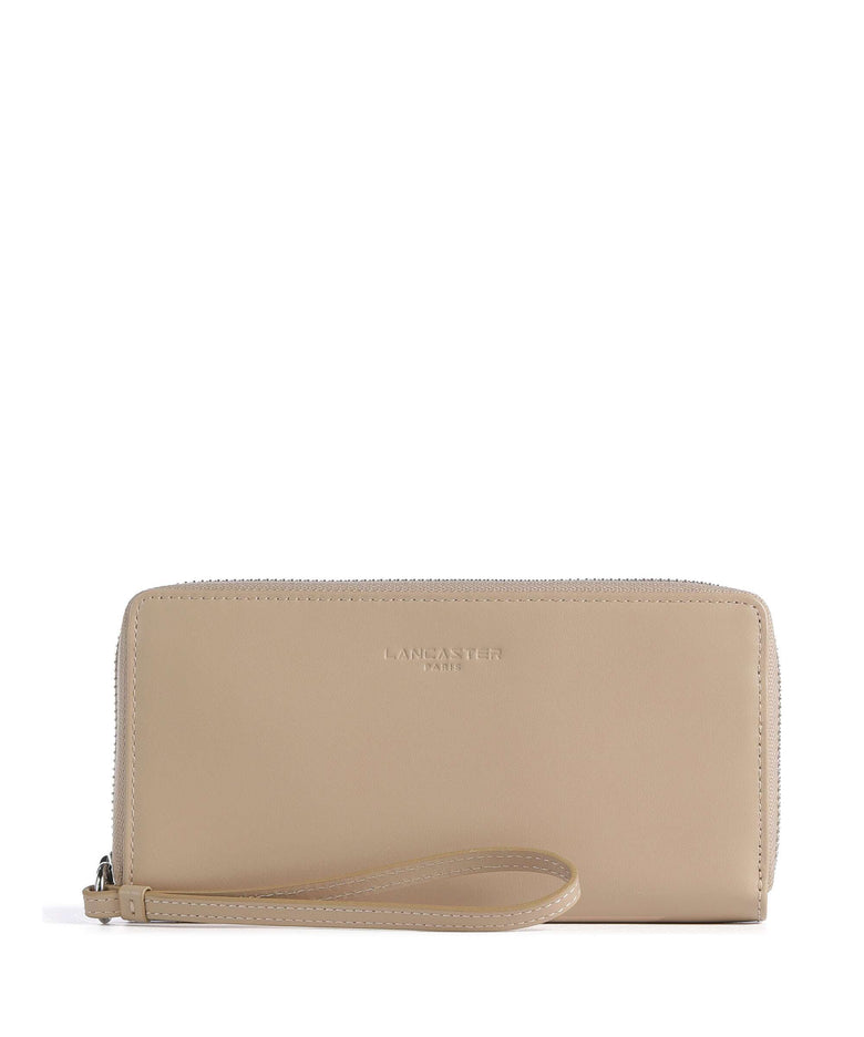 Lancaster Paris PM Wallet beige foncé