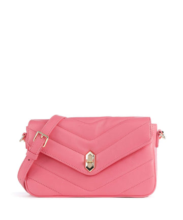 Lancaster Soft Matelassé Crossover taske rose fonce