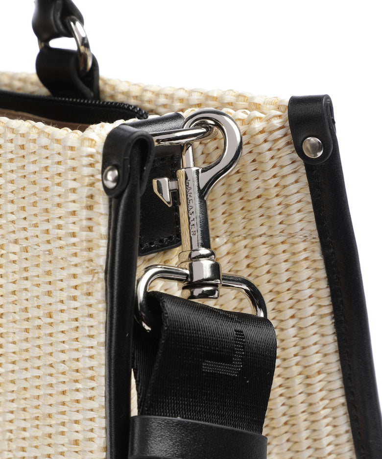 Lancaster Actual Mini Osier Handbag beige