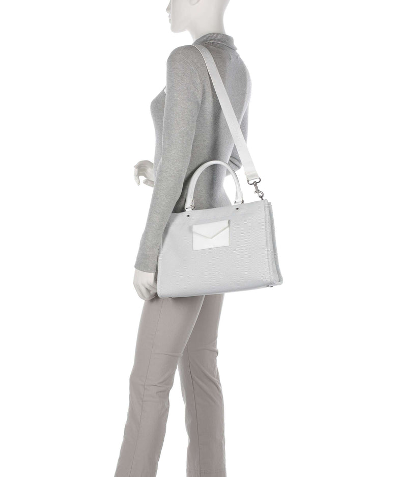 Lancaster Actual Canvas Conscious Handbag blanc