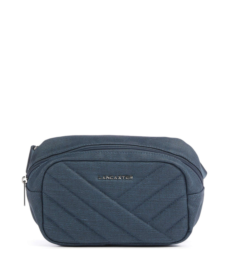 Lancaster Canvas Matelassé Belt bag bleufonc