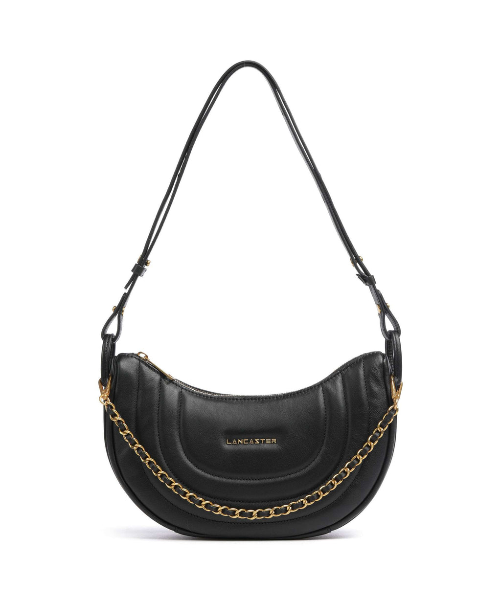 Lancaster Soft Matelassé Hobo bag noir