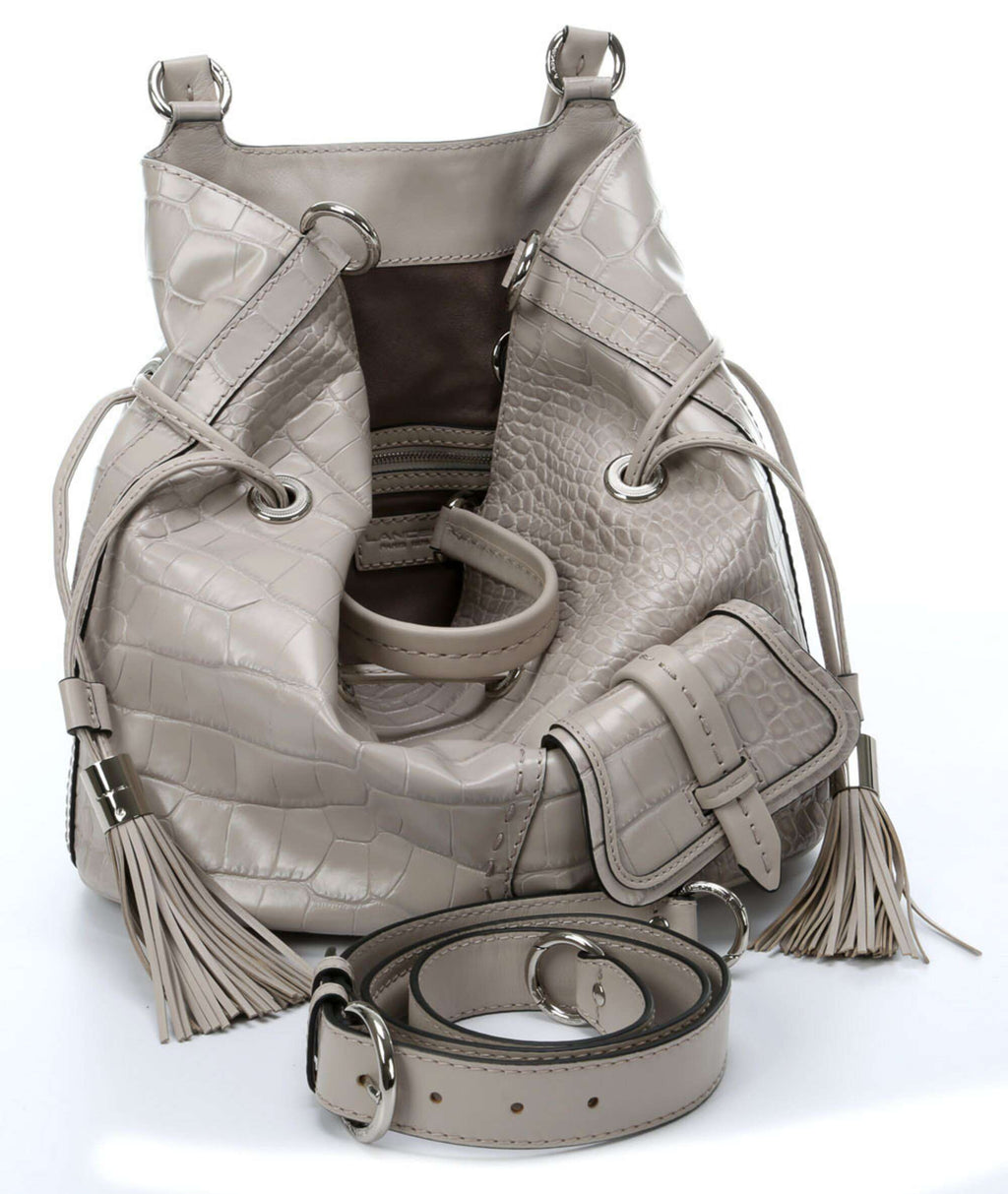 Lancel Premier Flirt Hobo bag grey taupe