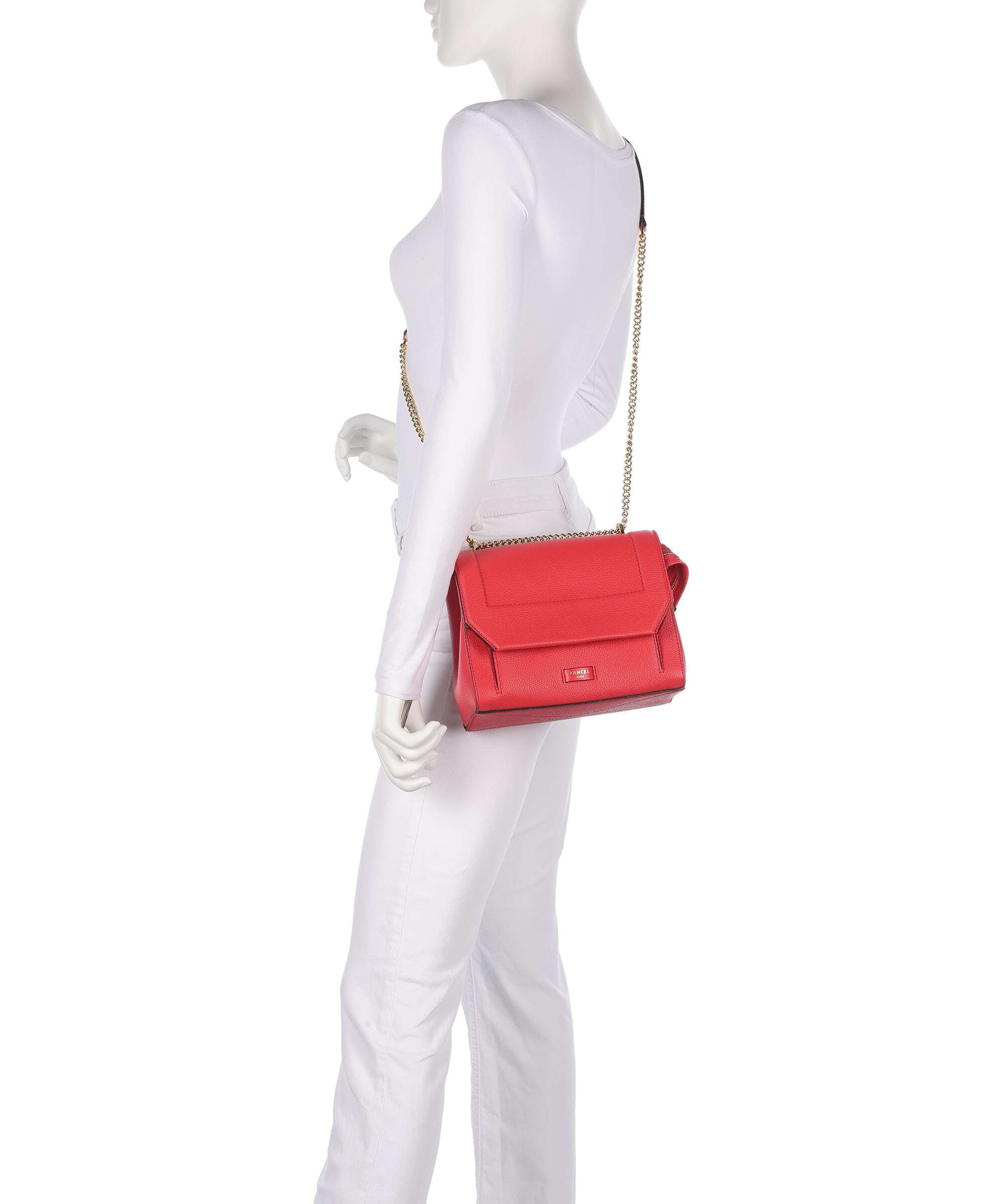 Lancel Ninon M Shoulder bag kiss red