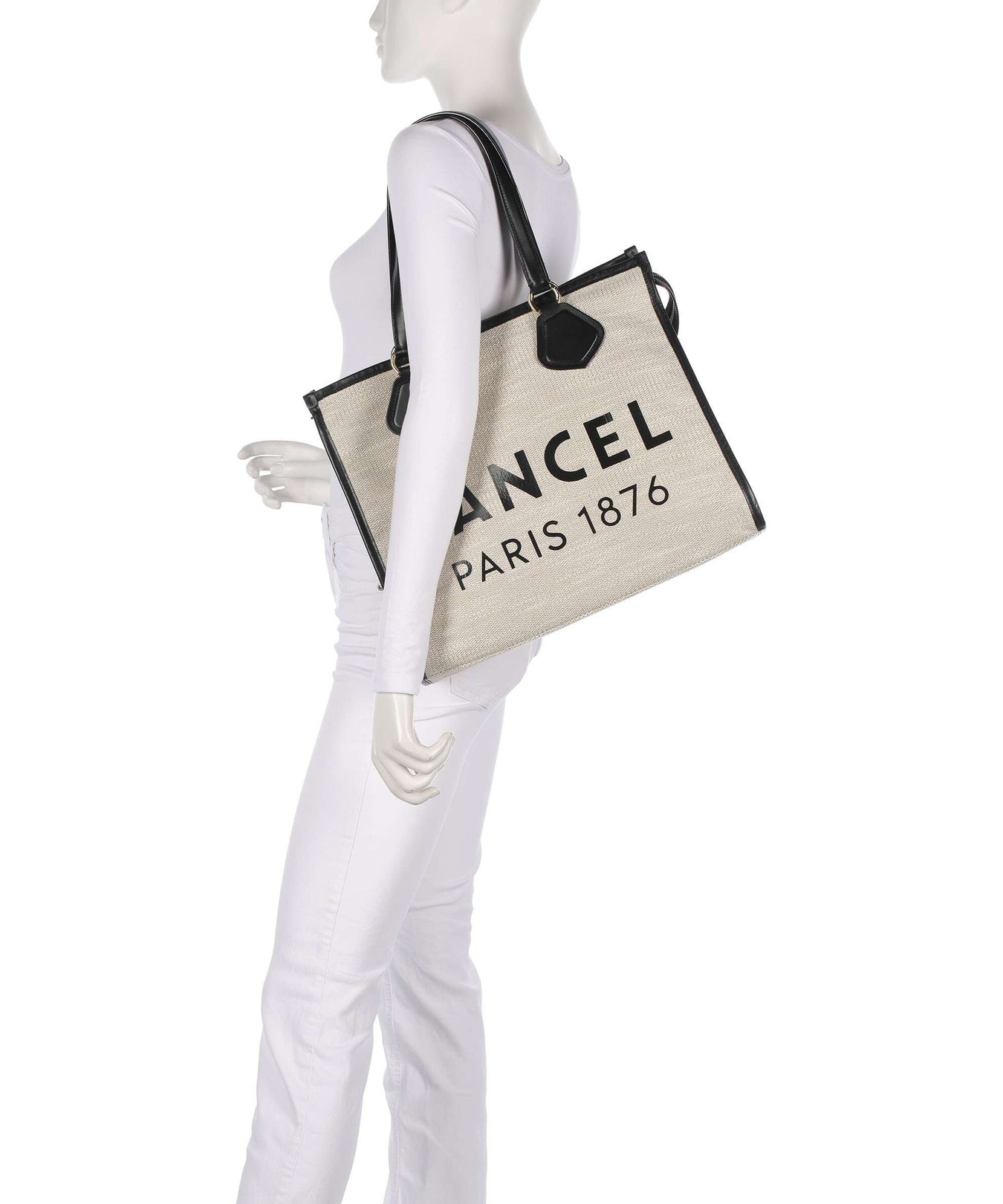 Lancel L Tote bag natural/black