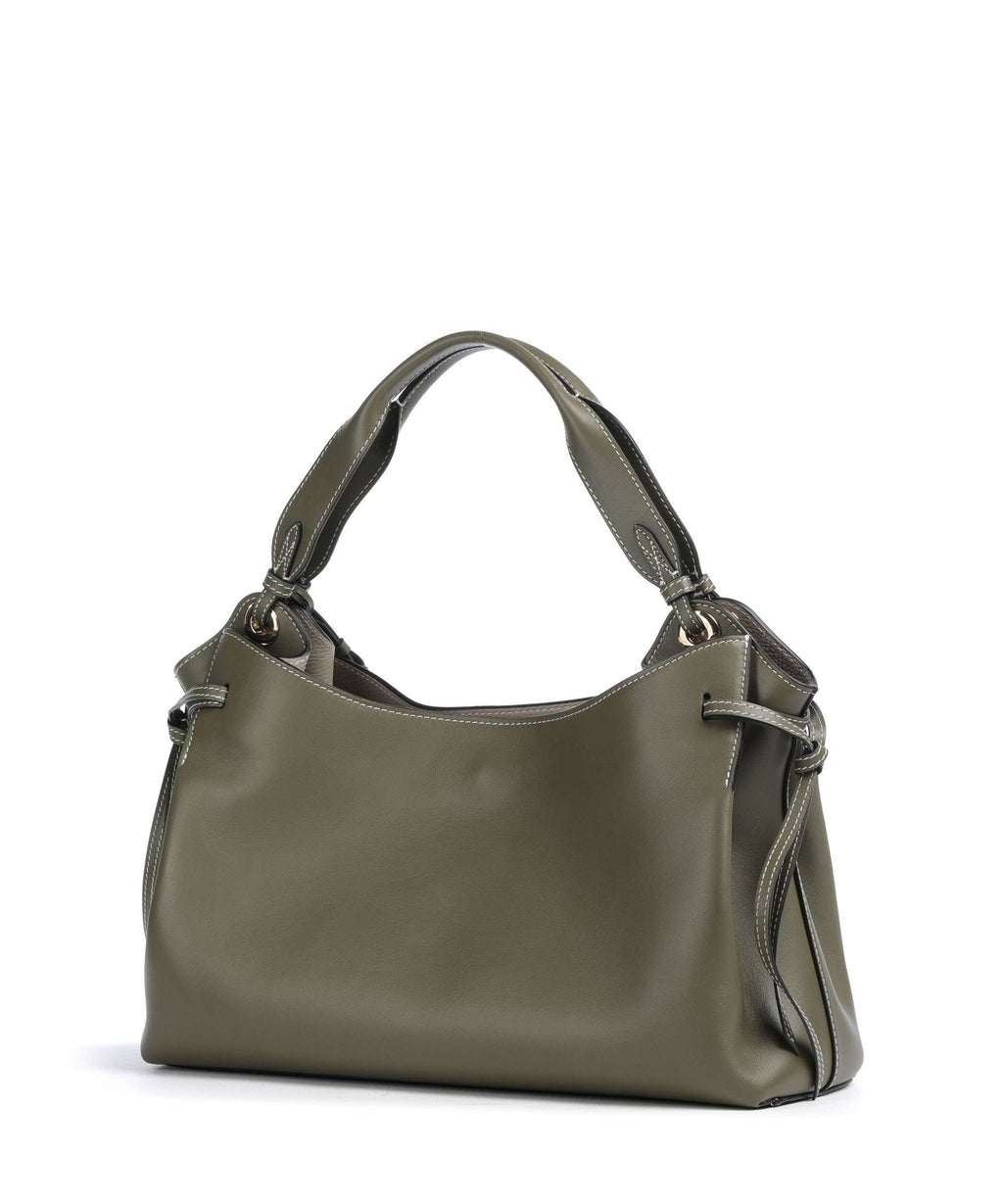 Lancel Swann M Hobo bag dark khaki