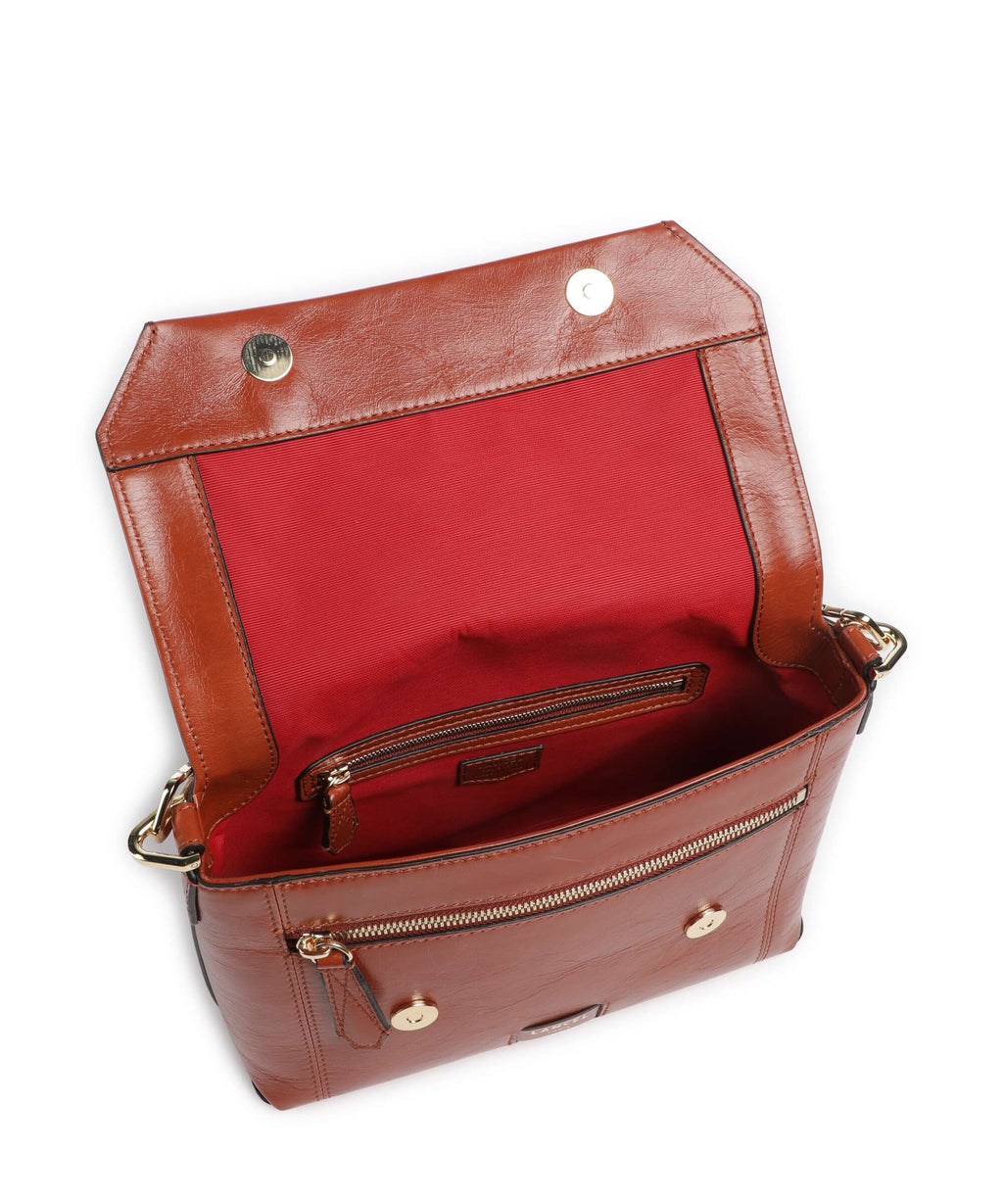 Lancel Ninon M Handbag brick