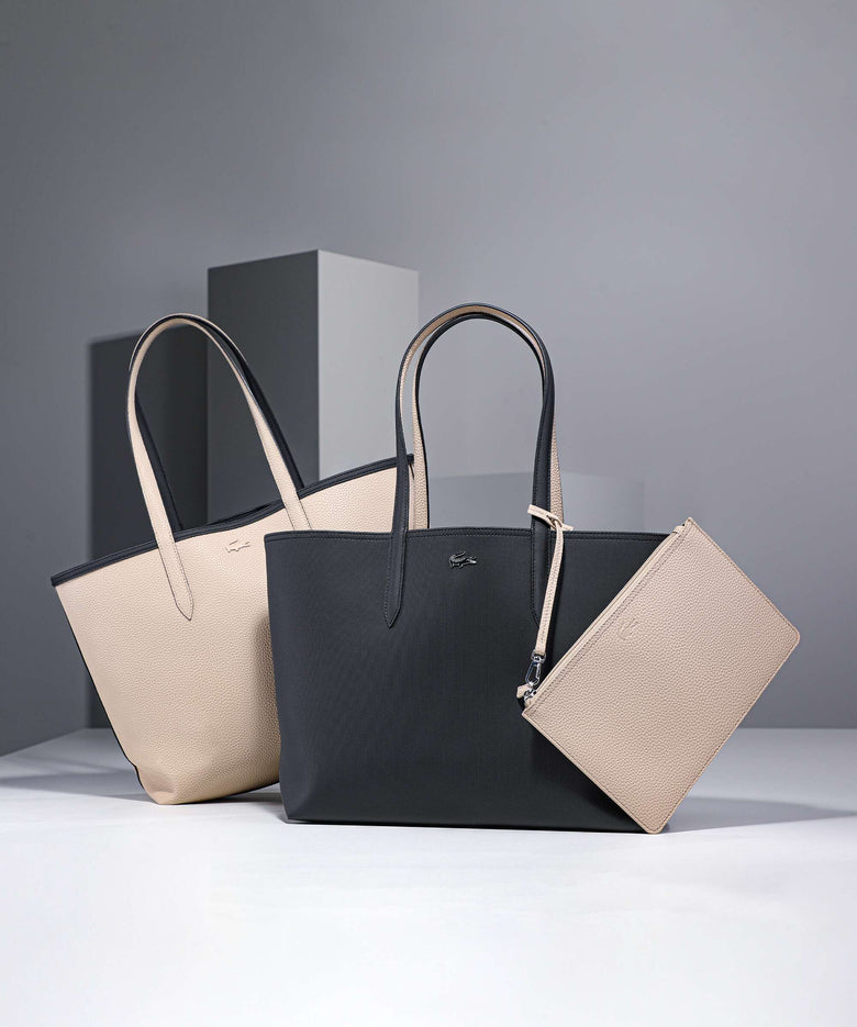 Lacoste Anna Tote bag noir/krema
