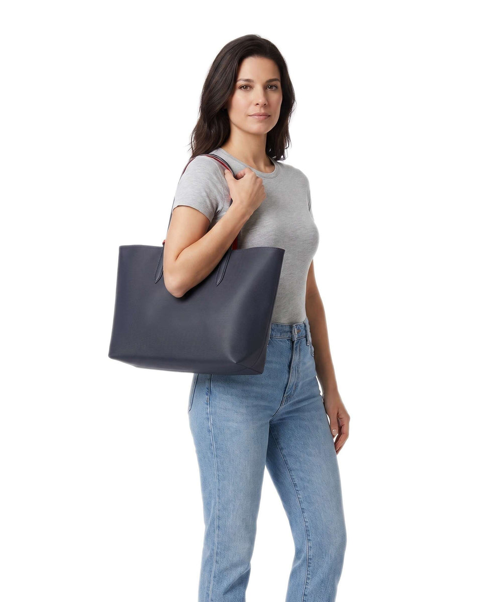 Lacoste Anna Tote bag marine rouge