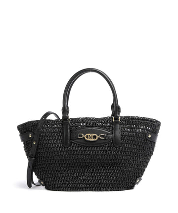 Lauren Ralph Lauren Daphney 20 Straw Håndtaske black