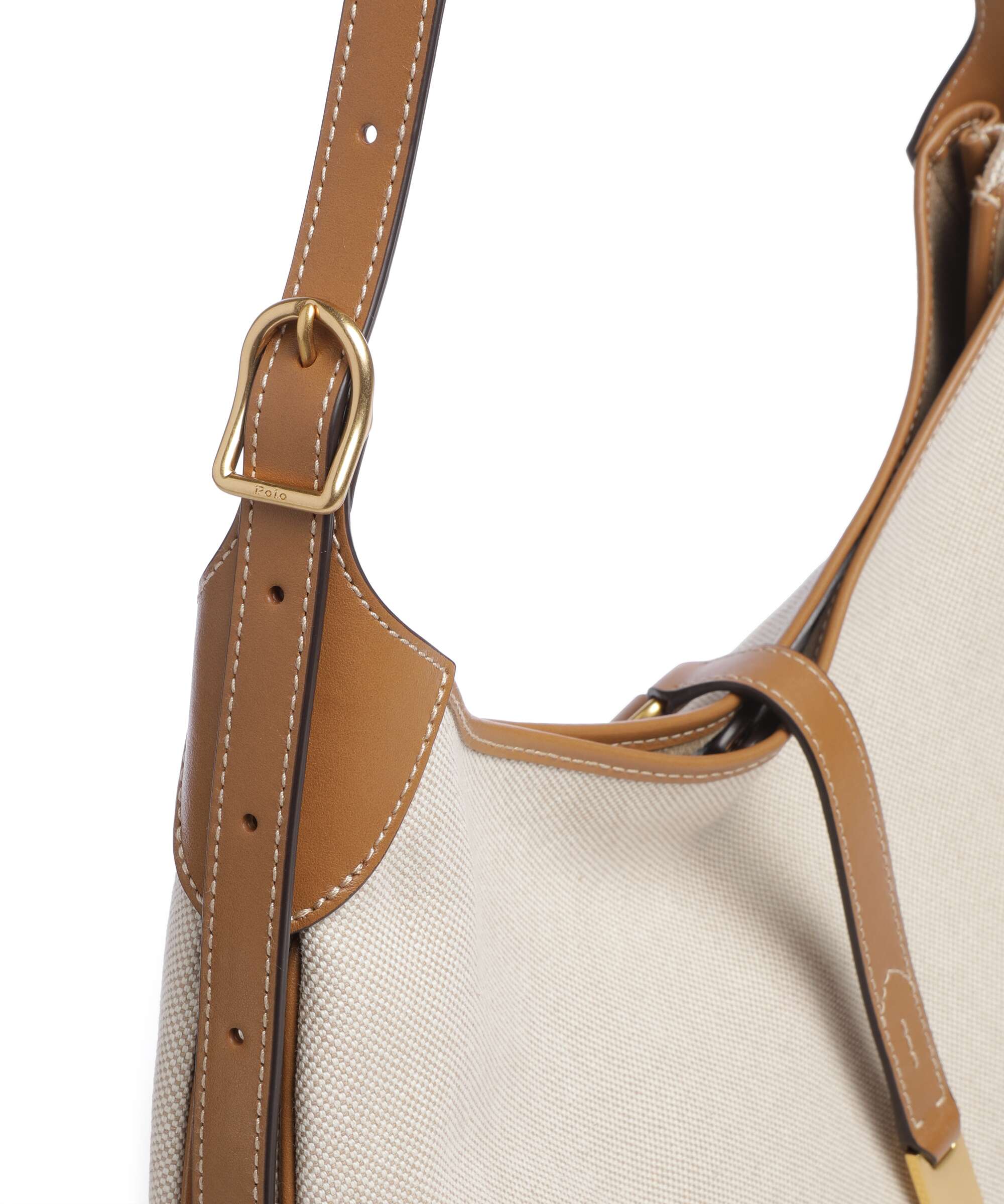 Polo Ralph Lauren ID Collection Medium Hobo bag natural/tan