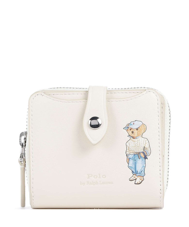 Polo Ralph Lauren Bear Eran Cable Wallet ivory