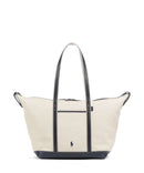 Polo Ralph Lauren Canvas Large Shopper taske ecru/navy