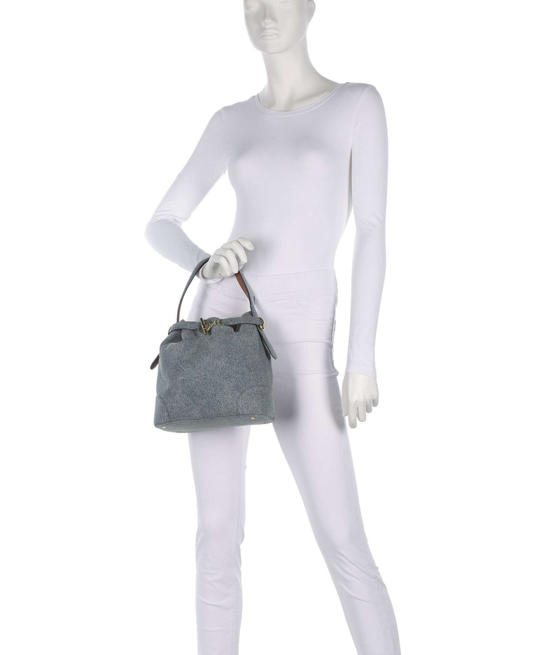 Lauren Ralph Lauren Blaike Medium Bucket bag blue/lauren tan