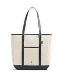 Polo Ralph Lauren Canvas Medium Shopper taske ecru/navy