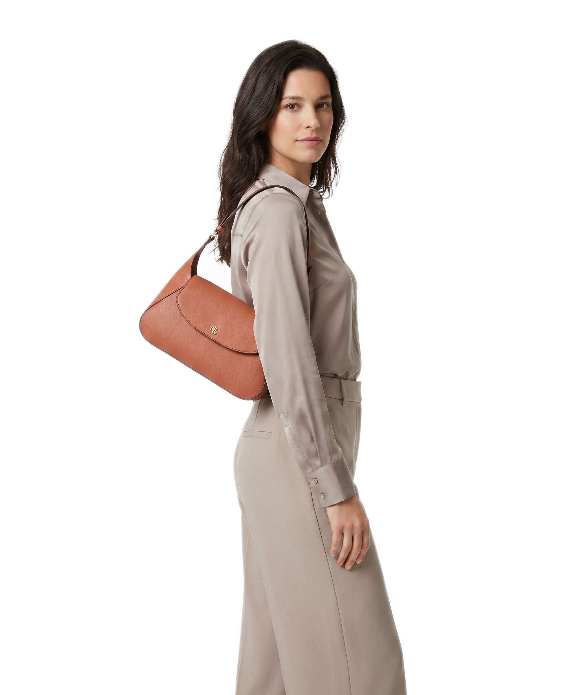 Lauren Ralph Lauren Schylar Medium Shoulder bag red terracotta
