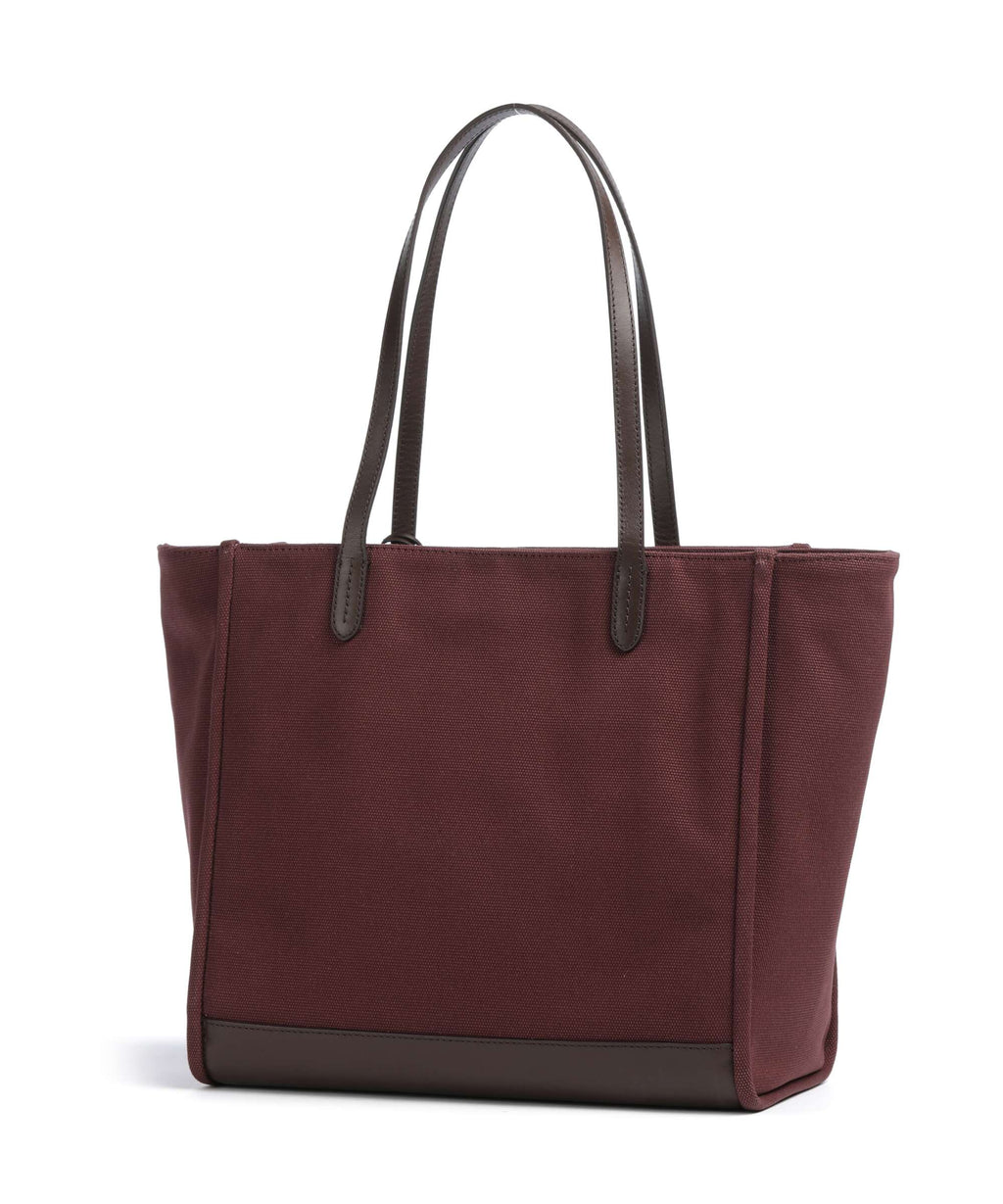 Lauren Ralph Lauren Cameryn Large Tote bag dark garnet/chestnut brown