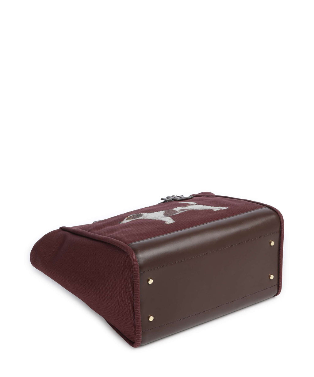 Lauren Ralph Lauren Cameryn Large Tote bag dark garnet/chestnut brown