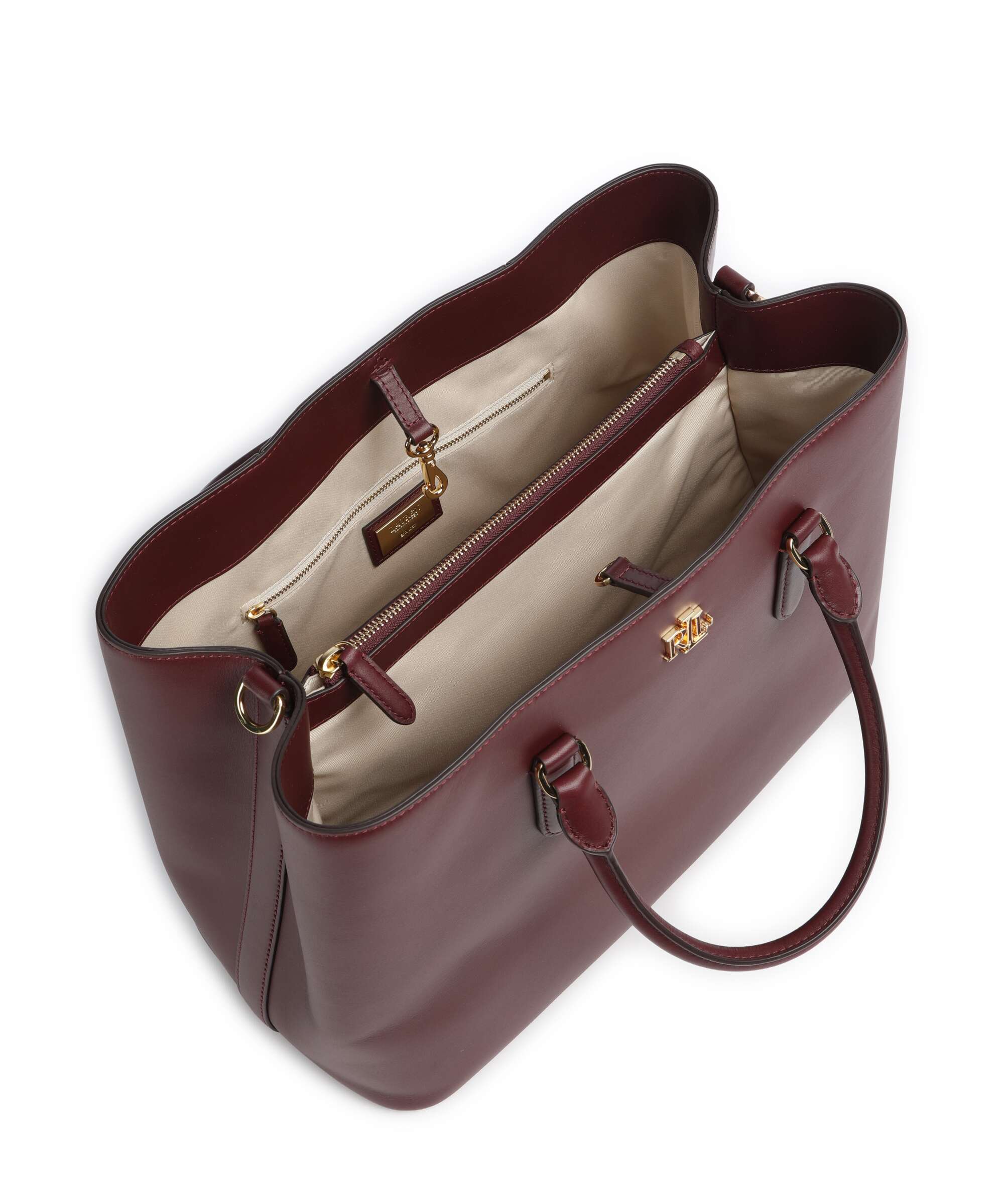 Lauren Ralph Lauren Marcy 36 Handbag dark garnet