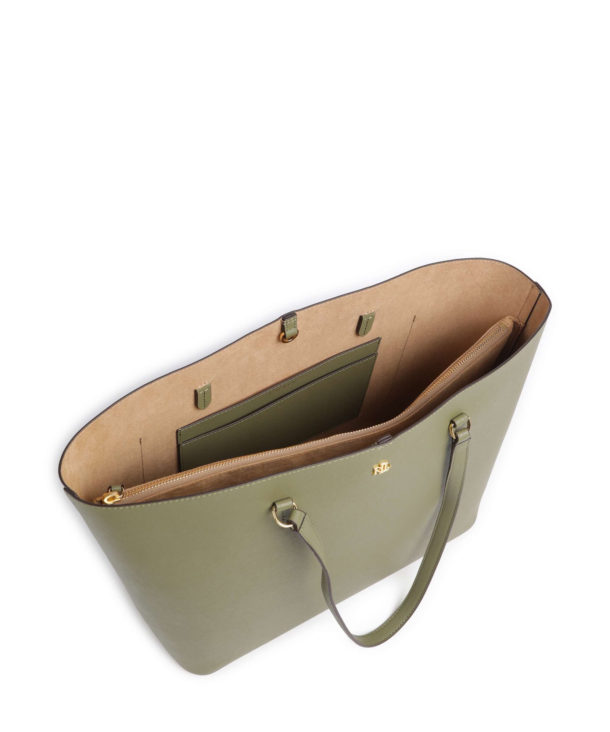 Lauren Ralph Lauren Karly Large Tote bag sage green