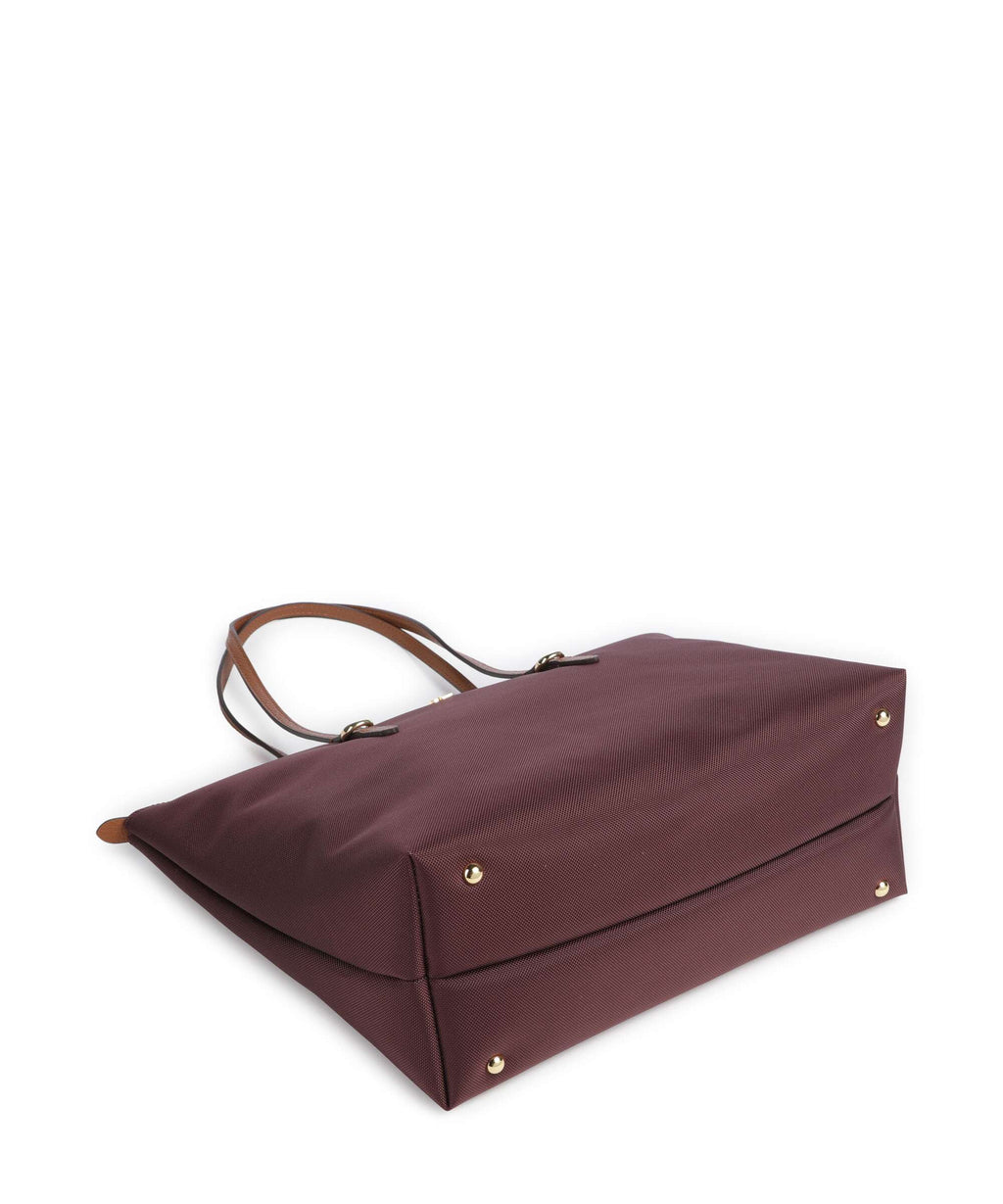 Lauren Ralph Lauren Keaton 26 Tote bag dark garnet/lauren tan
