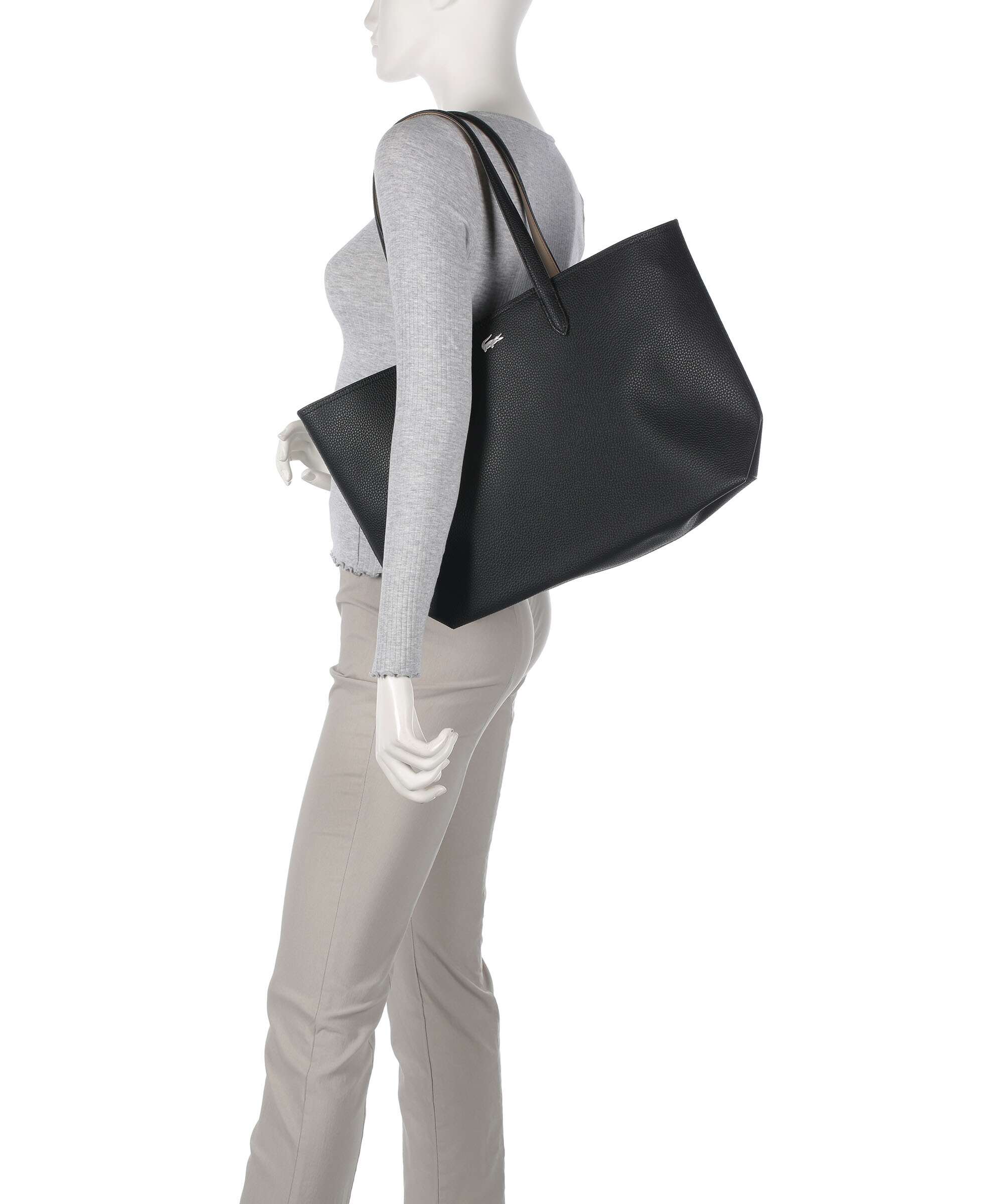 Lacoste Anna Tote bag noir/krema