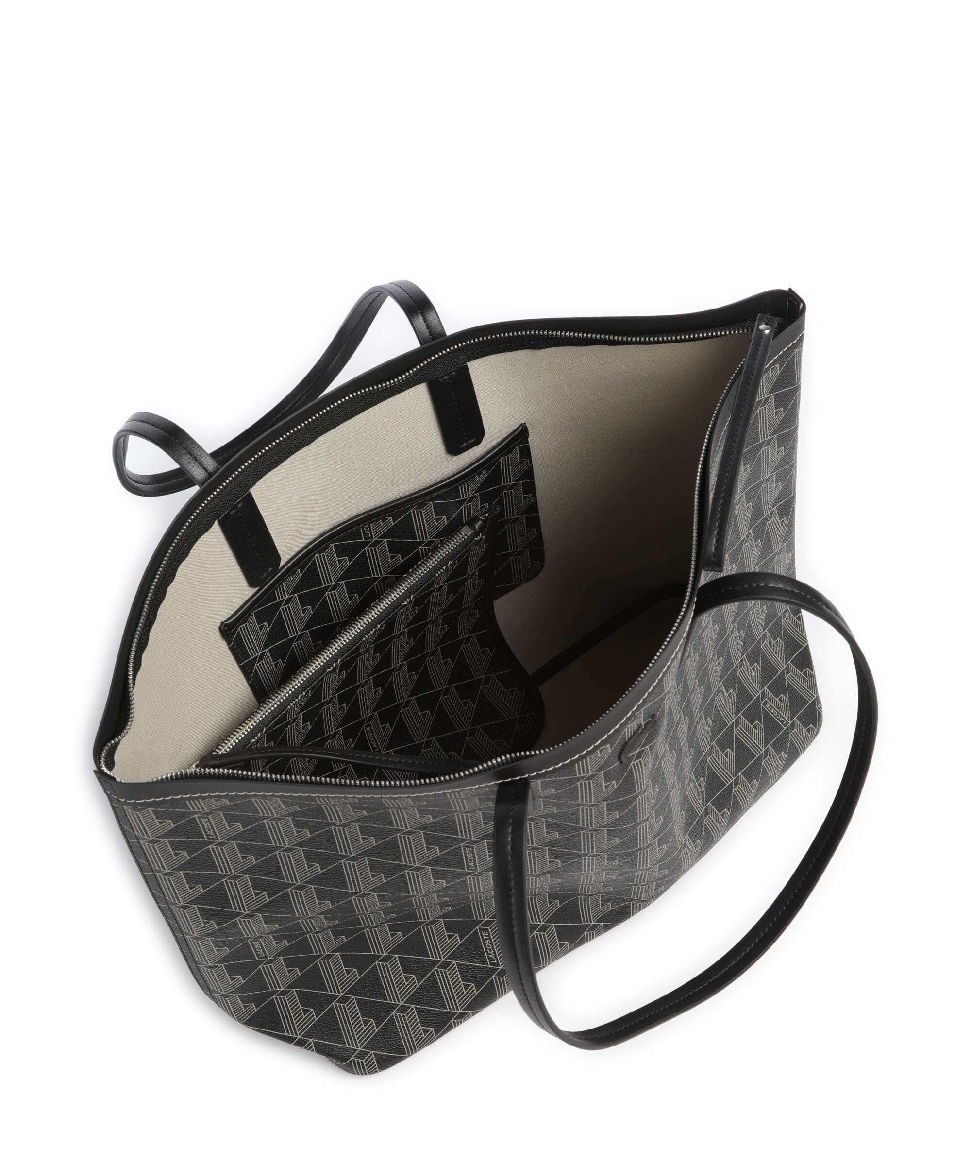 Lacoste Zely Tote bag mono noir/beige
