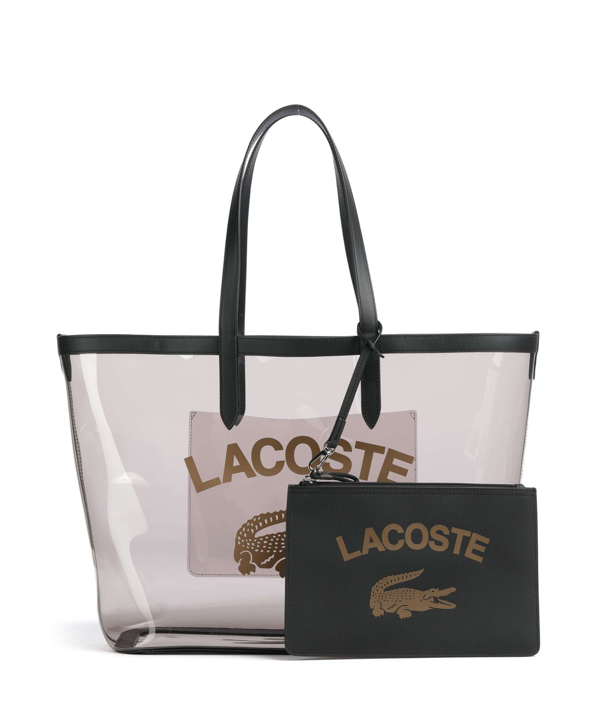 Lacoste Anna Tote bag transparent noir ermine