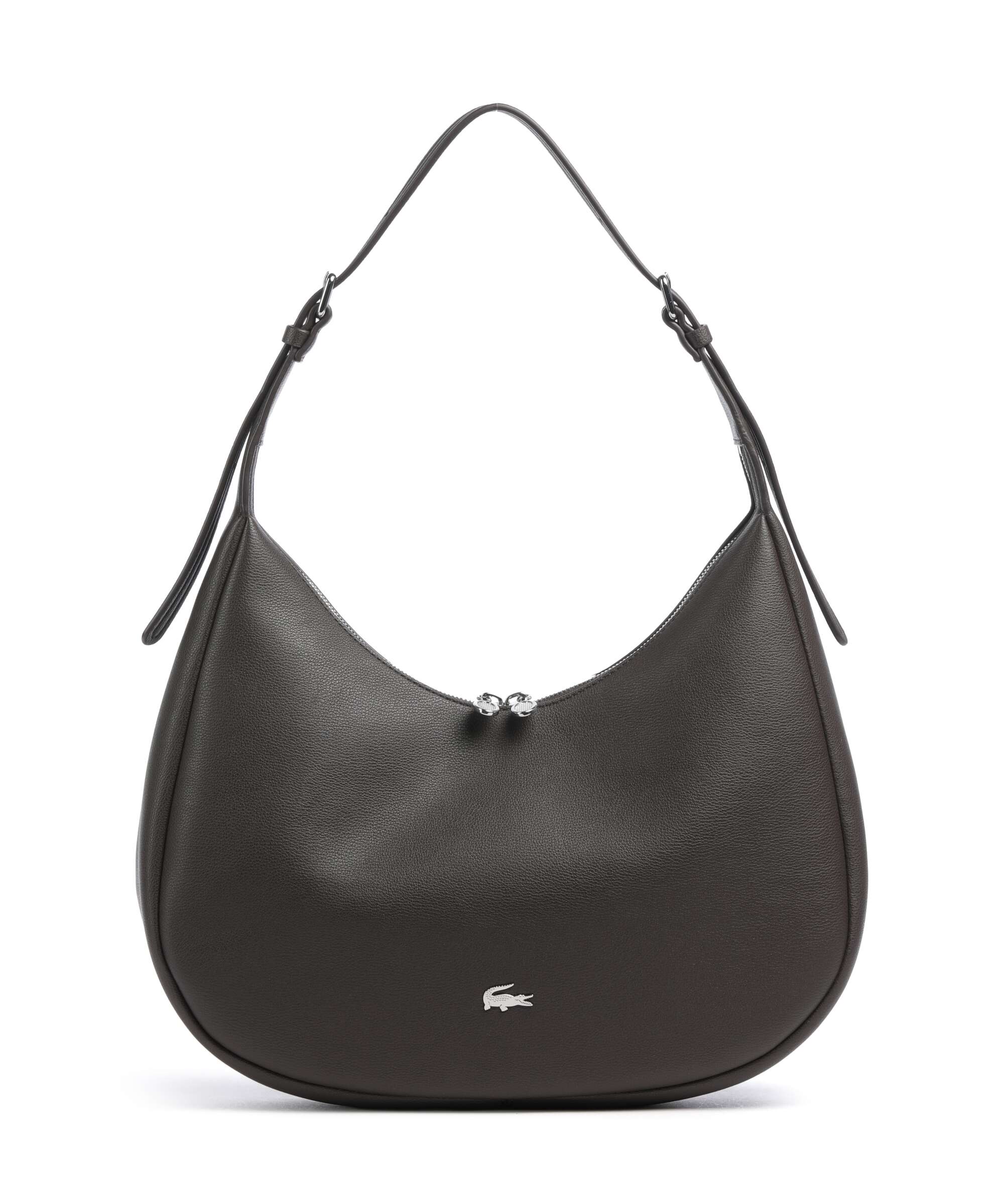 Lacoste Authentic Hobo bag dark brown