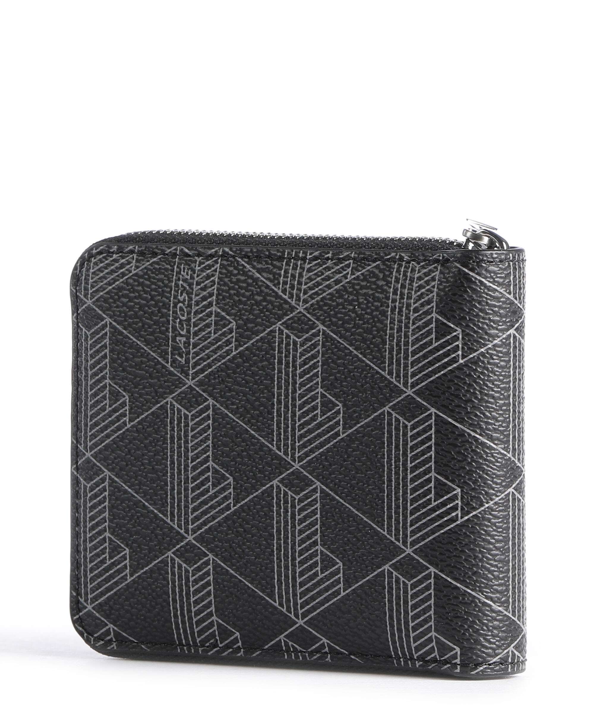 Lacoste The Blend Wallet allover monogram/noir/gris