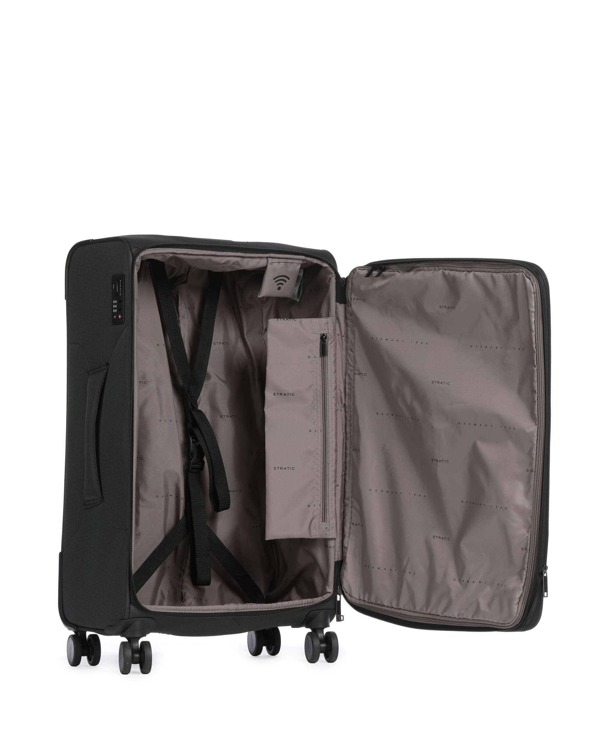 Stratic Bendigo Light+ Spinner (4 wheels) black