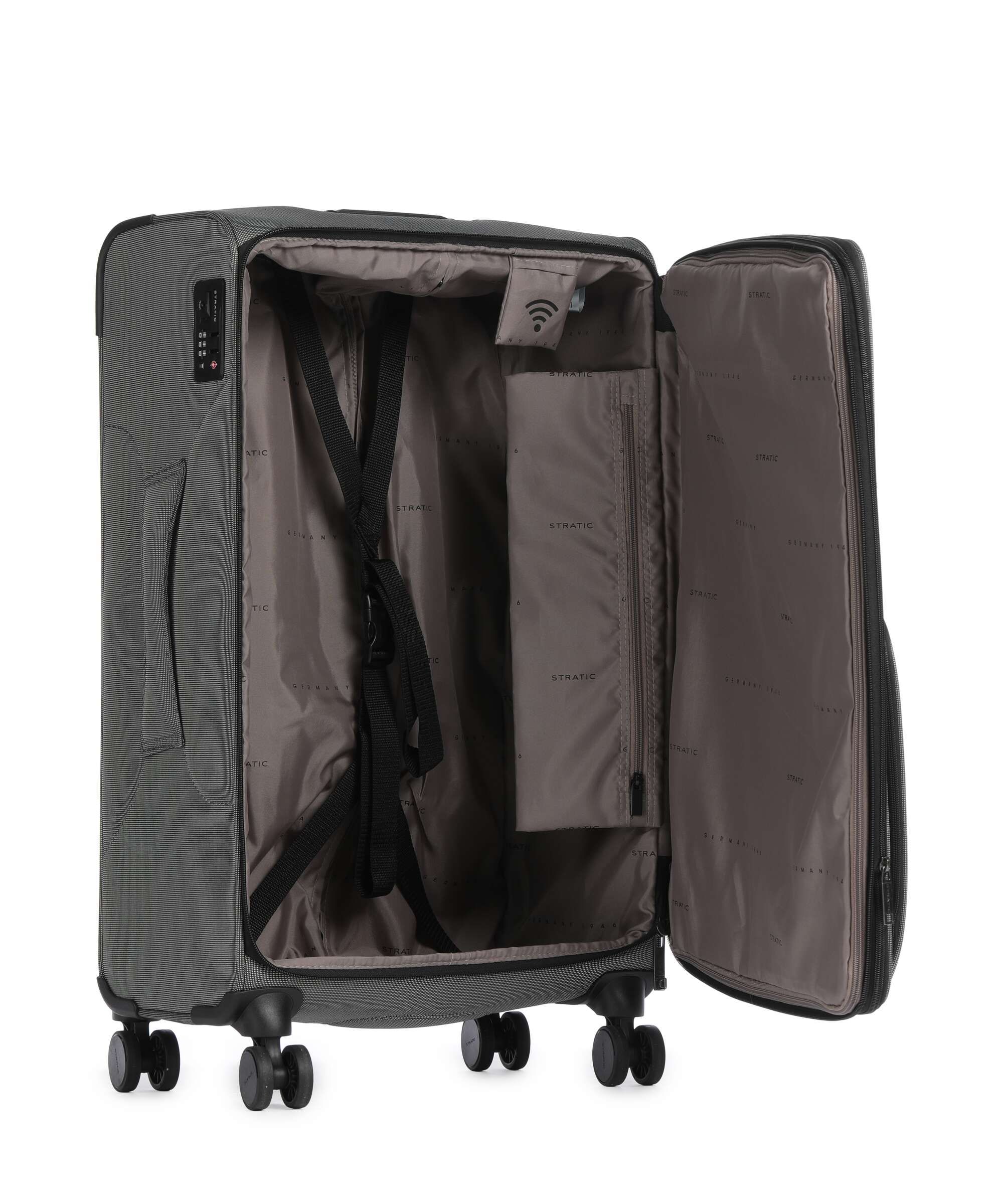 Stratic Bendigo Light+ Spinner (4 wheels) silver