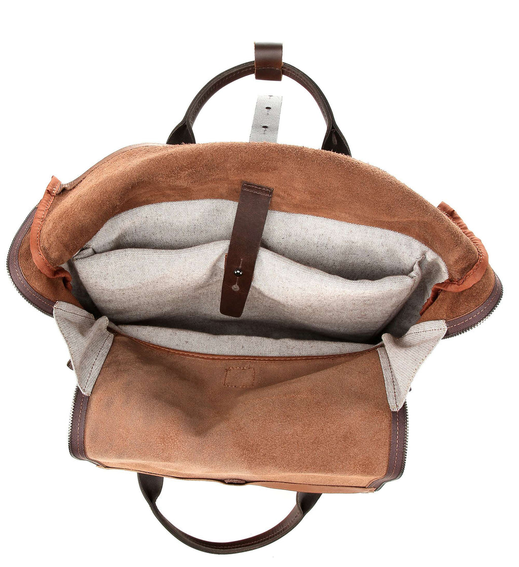 Harold's Mount Ivy XL Rolltop backpack cognac/braun