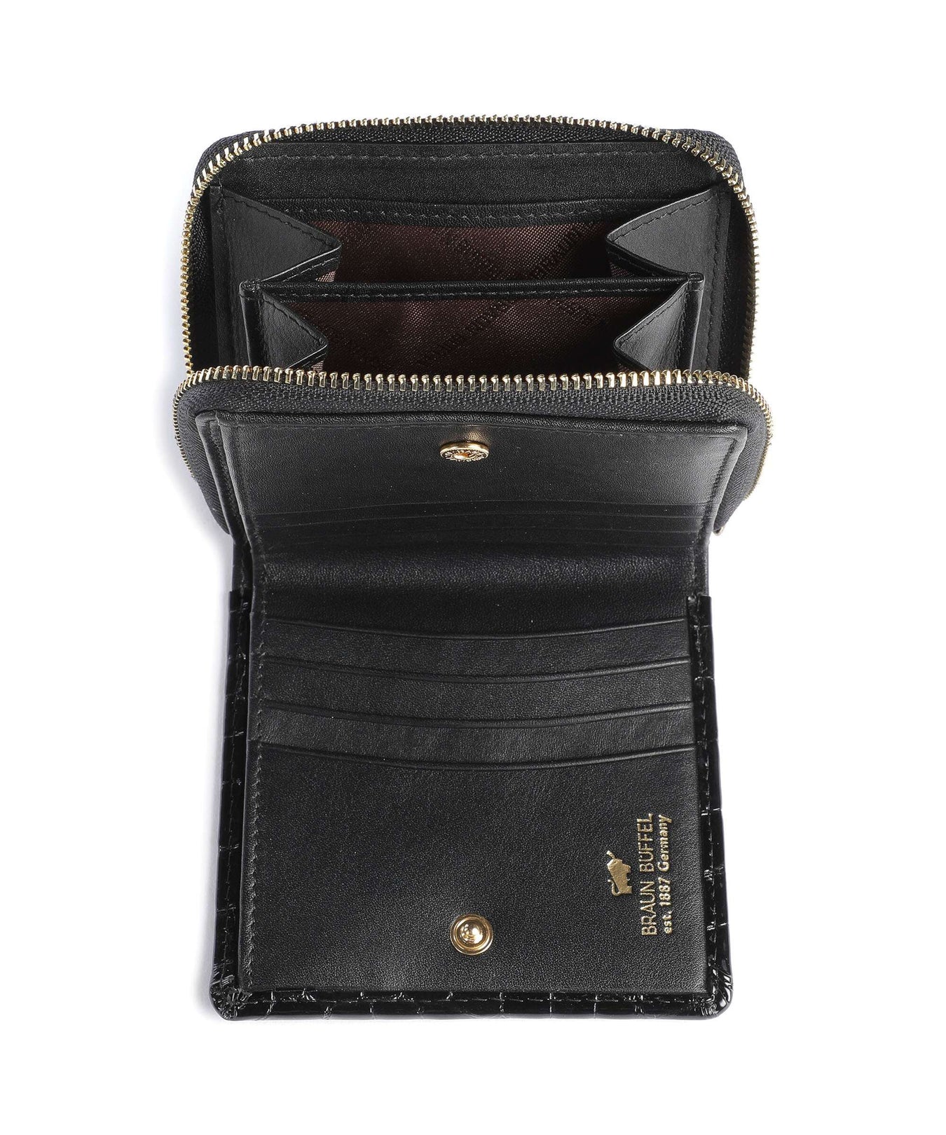 Braun Büffel Verona Wallet schwarz