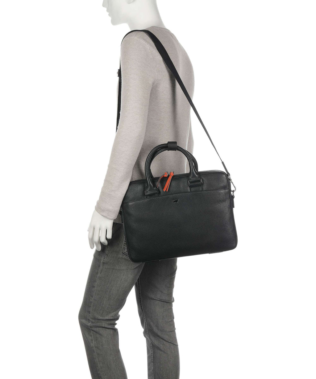 Braun Büffel Novara Briefcase schwarz