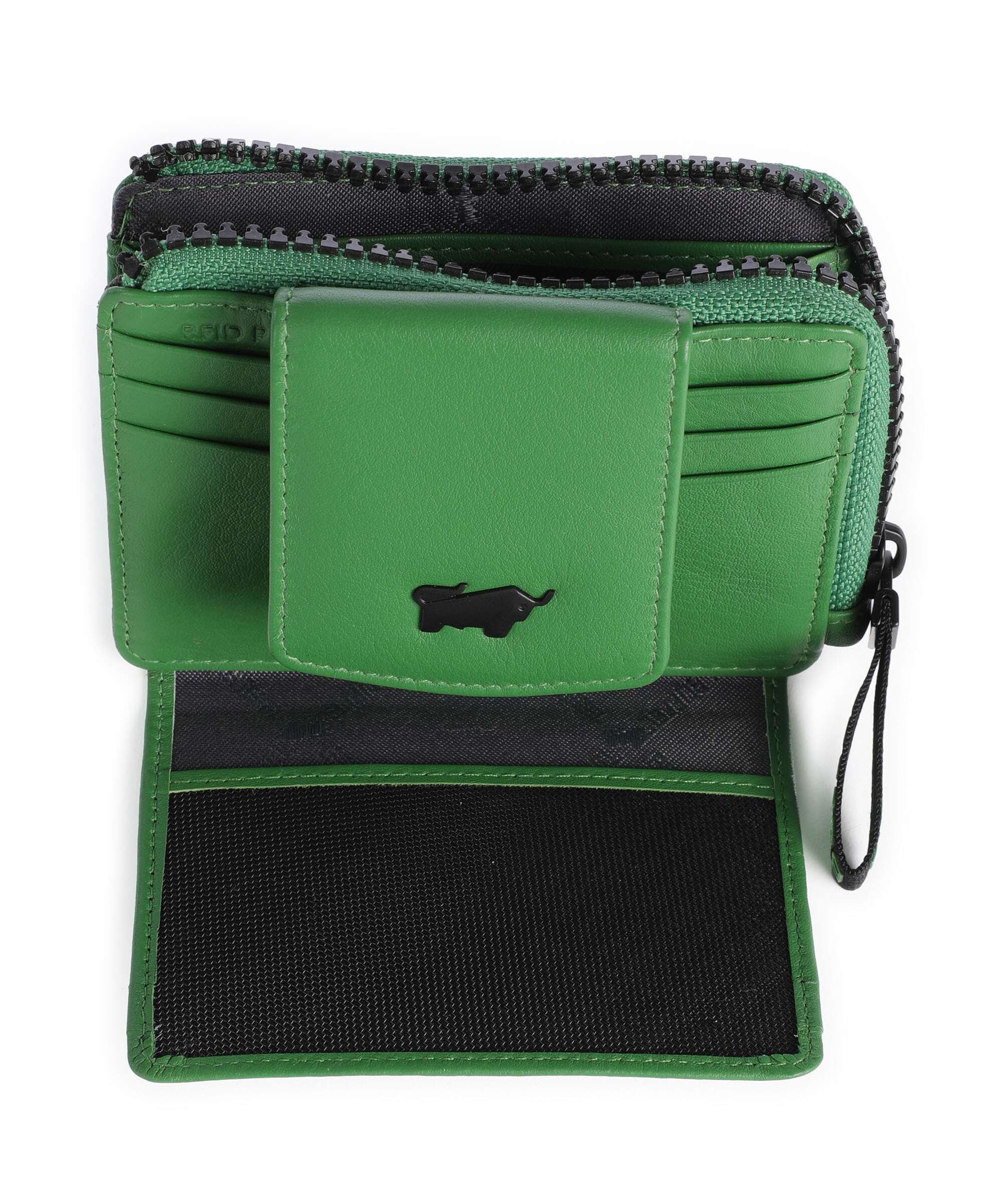 Braun Büffel Capri Credit card holder grün