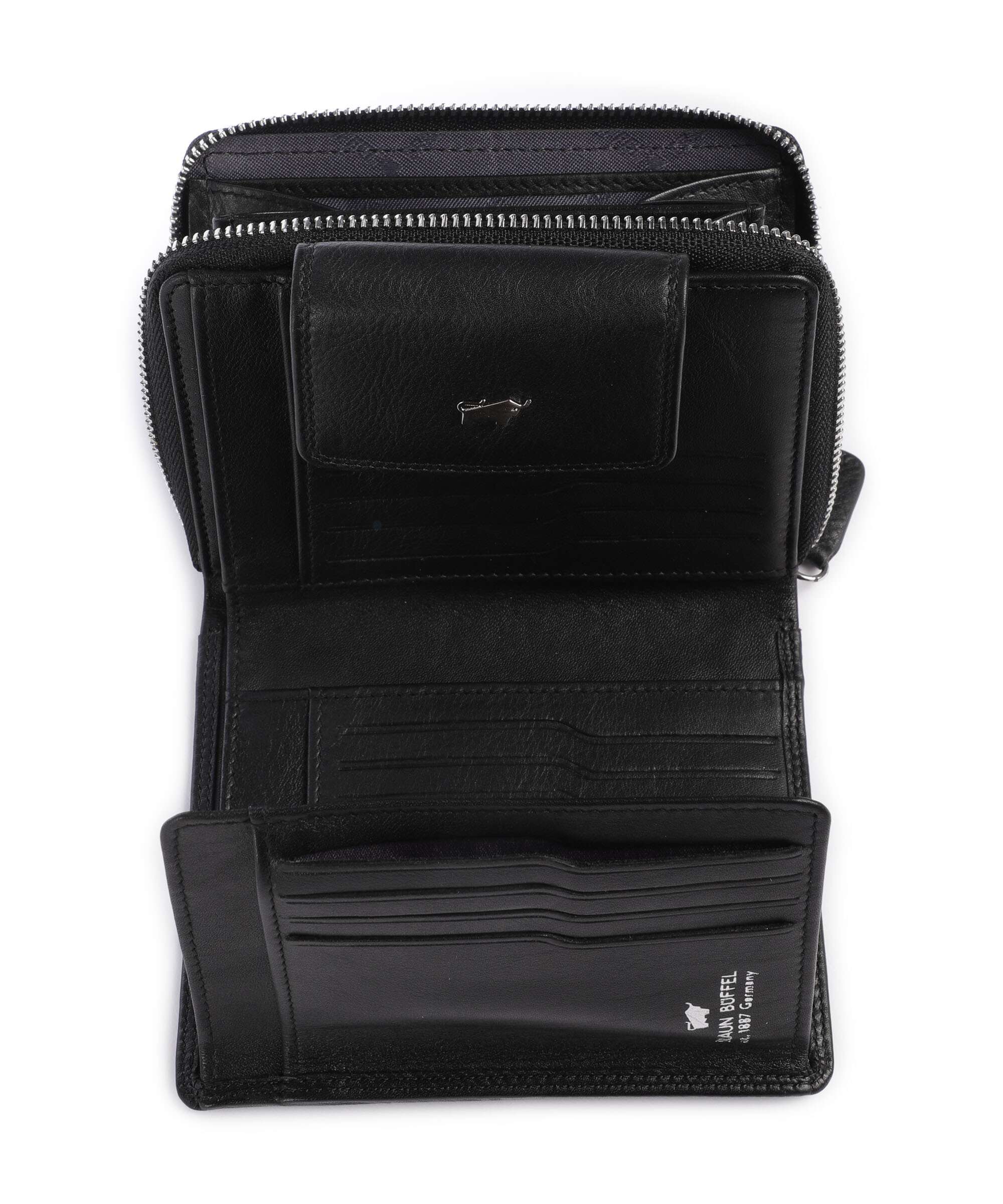 Braun Büffel Golf RFID Wallet schwarz