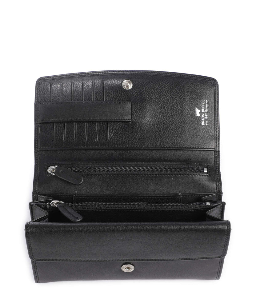 Braun Büffel Golf RFID Wallet schwarz