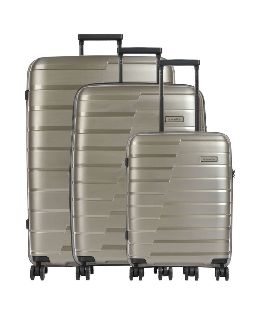 Travelite Air Base Suitcase set (4 wheels) champagner
