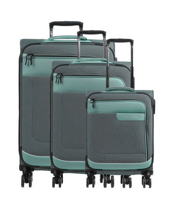 Travelite Viia Kuffertsæt (4 hjul) eukalyptus