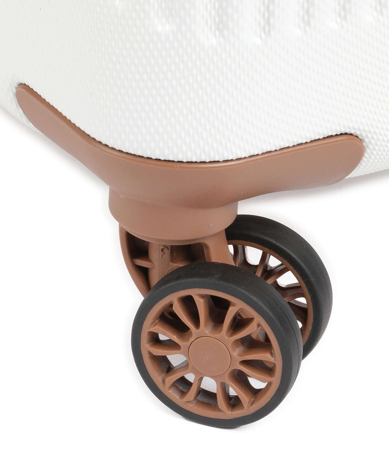 Travelite Bali Suitcase set (4 wheels) weiss/cognac