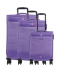 Travelite Rügen Suitcase set (4 wheels) lila